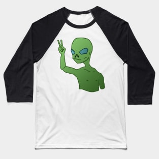 Peace with aliens Baseball T-Shirt